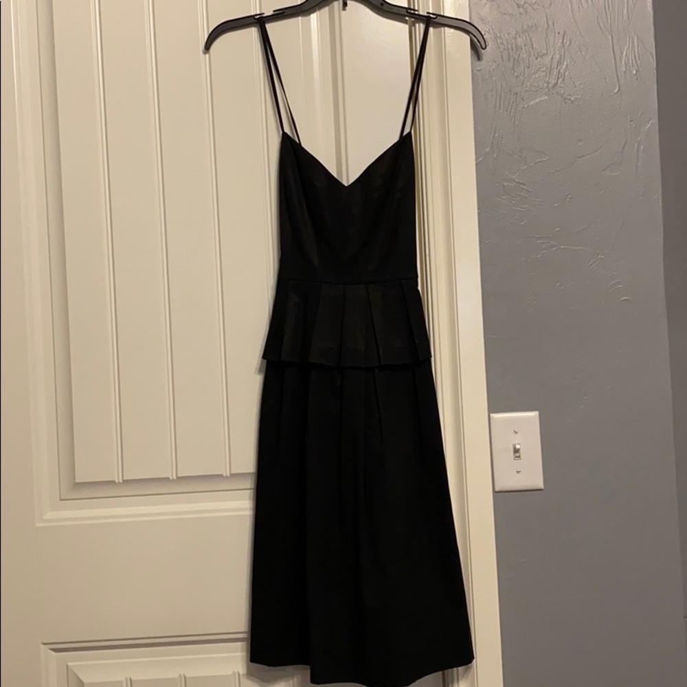 Elizabeth and James midi black/navy shine dress